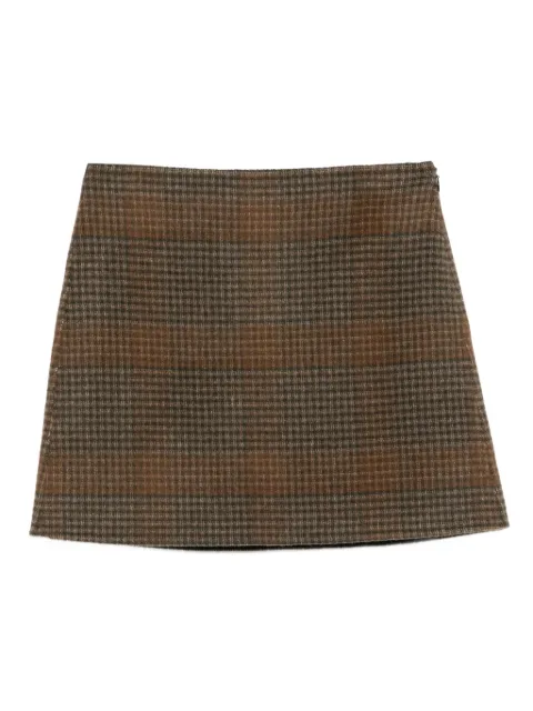 Theory plaid mini skirt