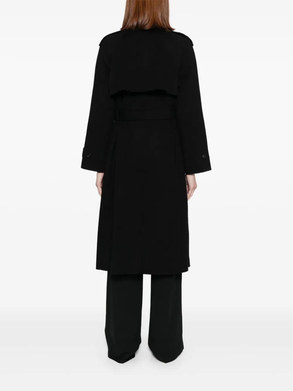 Theory Trenchcoat met enkele rij knopen Zwart