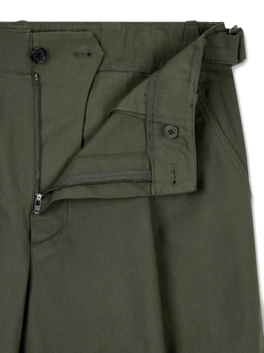 STUDIO TOMBOY Broek met geplooid detail Groen