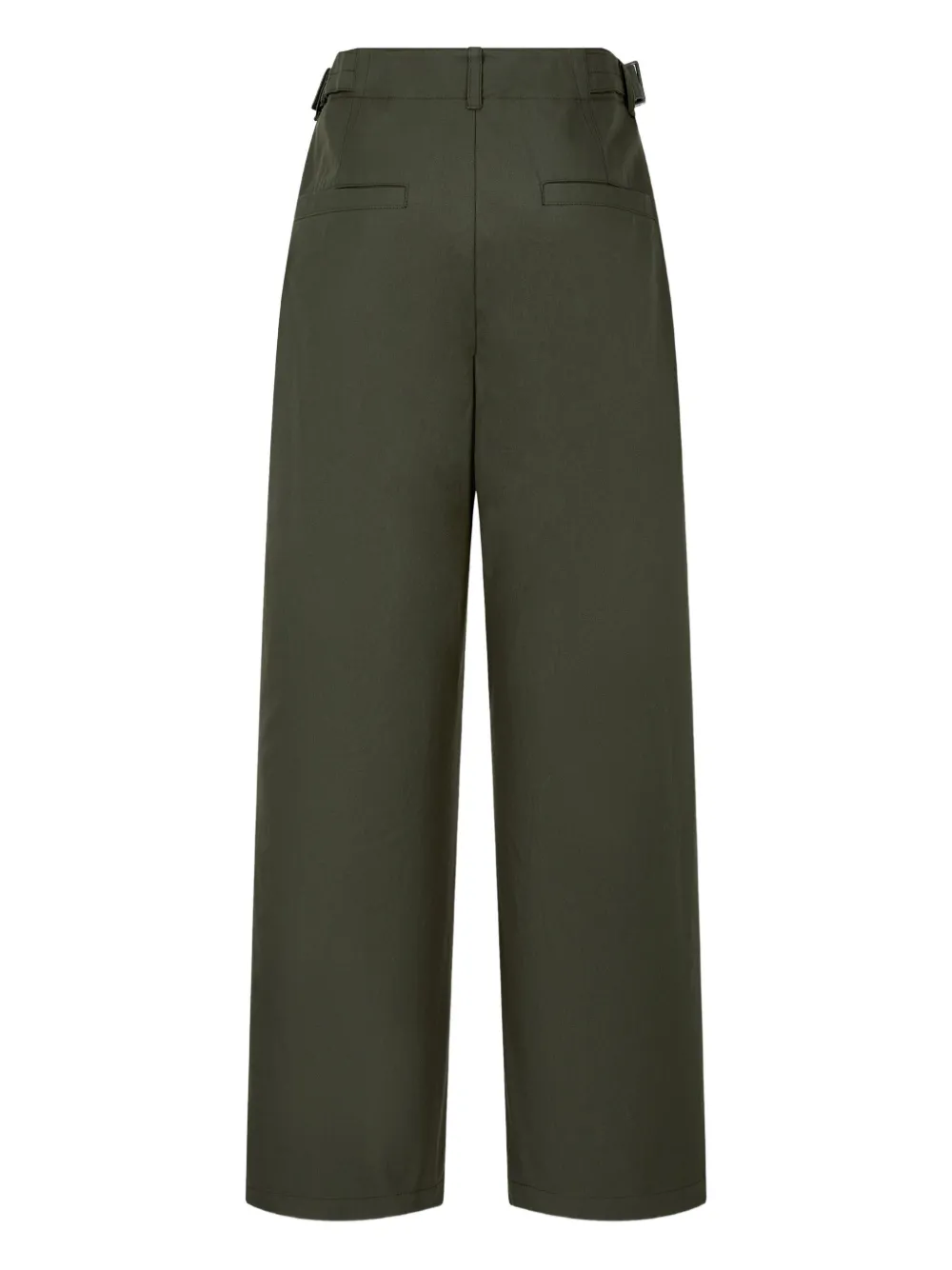 STUDIO TOMBOY Broek met geplooid detail - Groen