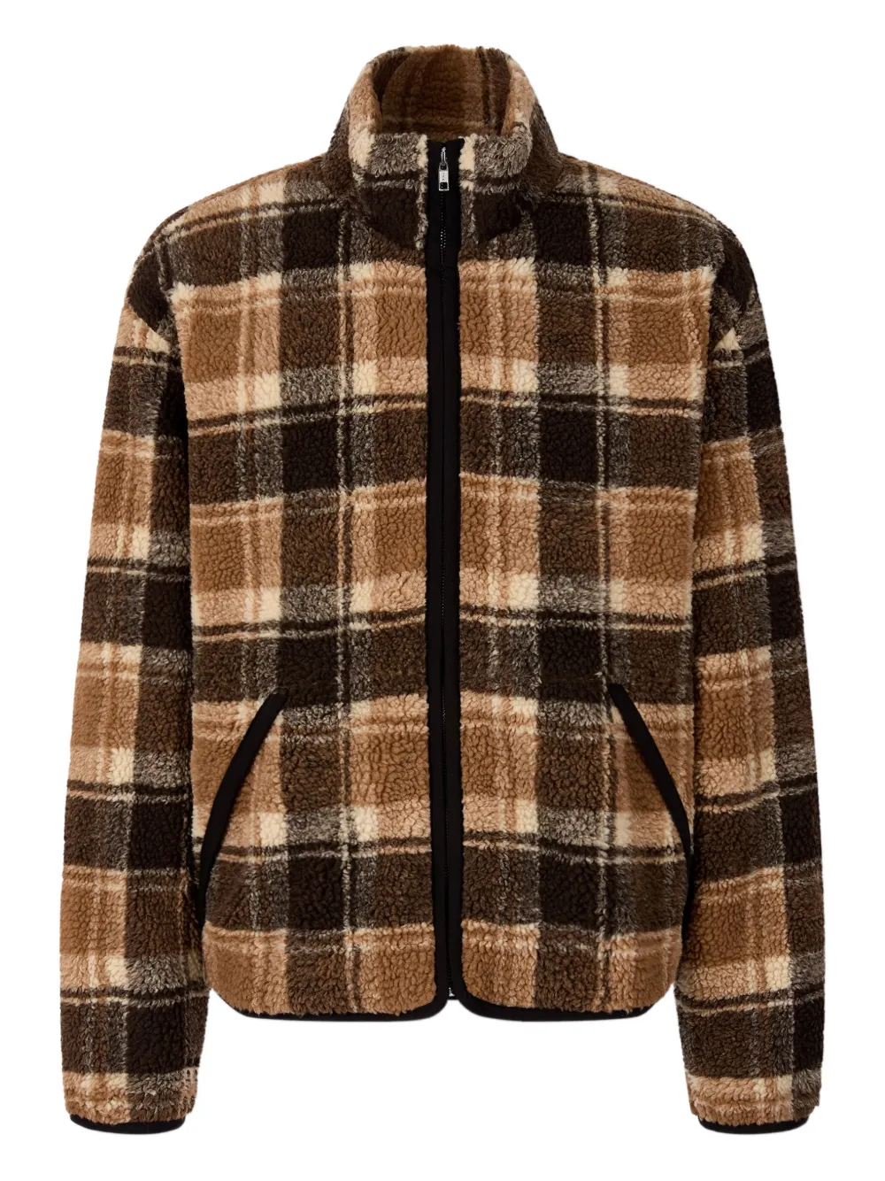 STUDIO TOMBOY checked-pattern jacket | Brown | Image 1