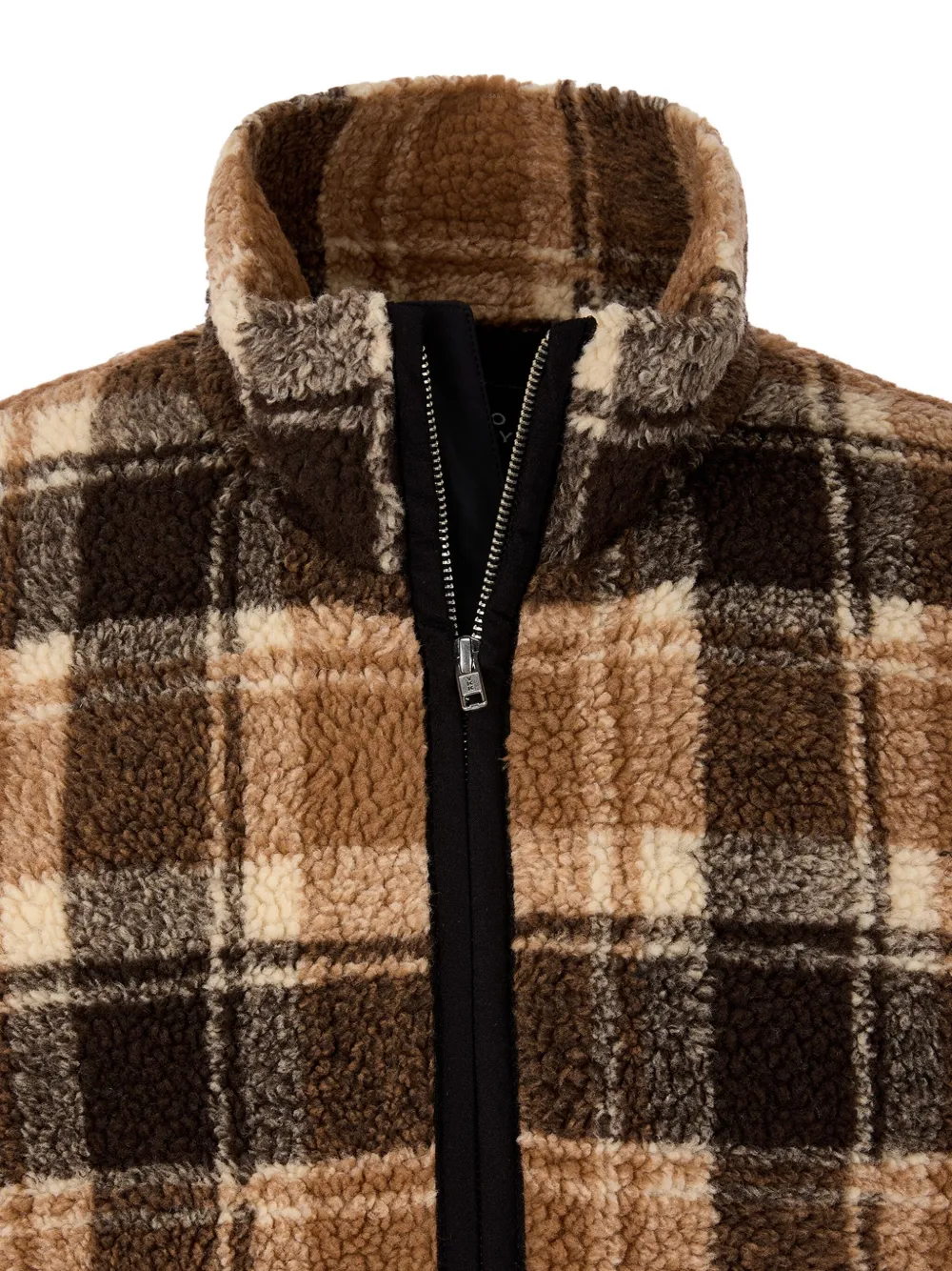 Tomboy Checked-pattern Jacket - Brown 