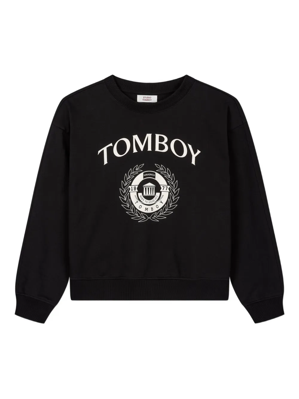 STUDIO TOMBOY sudadera University de algodón | negro | Image 1