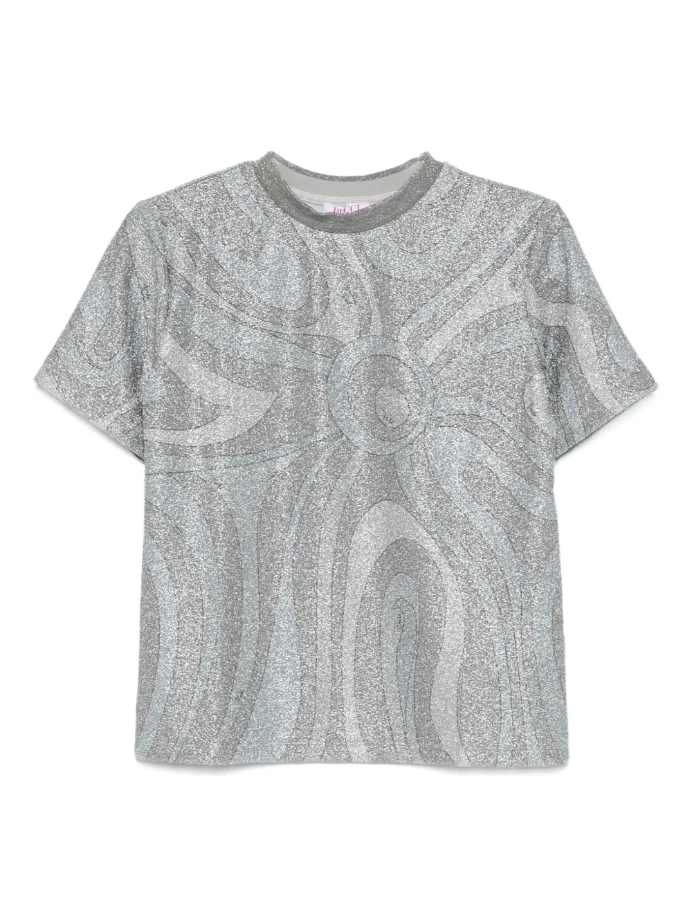PUCCI abstract-pattern T-shirt | Silver | Image 1