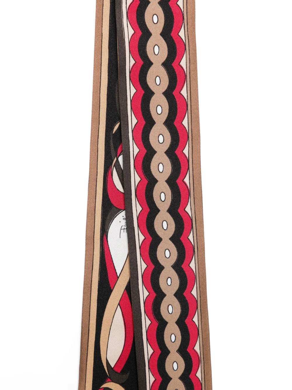 PUCCI abstract-pattern scarf - Beige