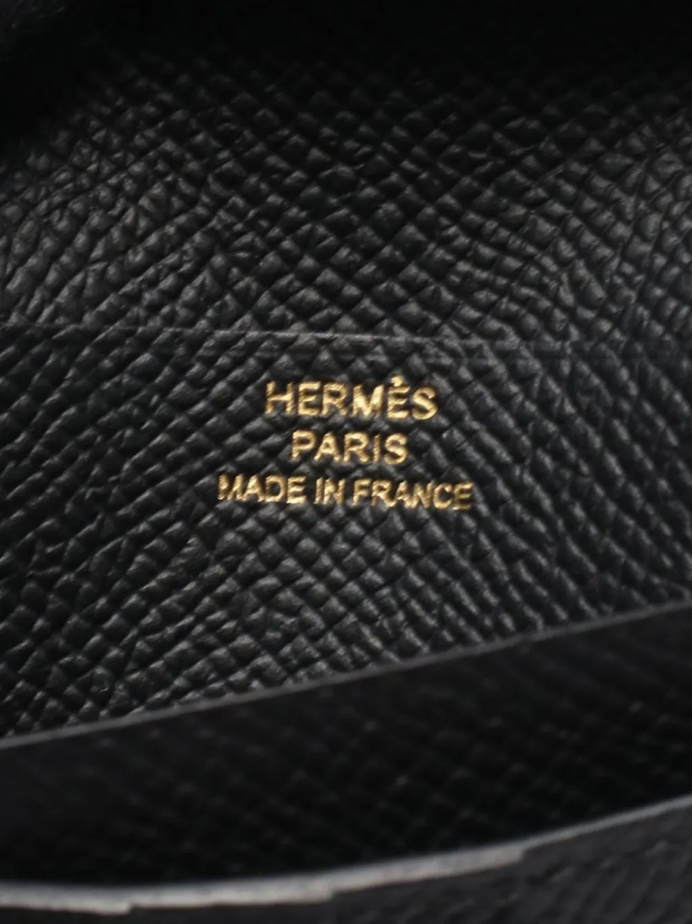 Pre-owned Hermes 2024 Epsom Bearn Compact Wallet Small Wallets In Black