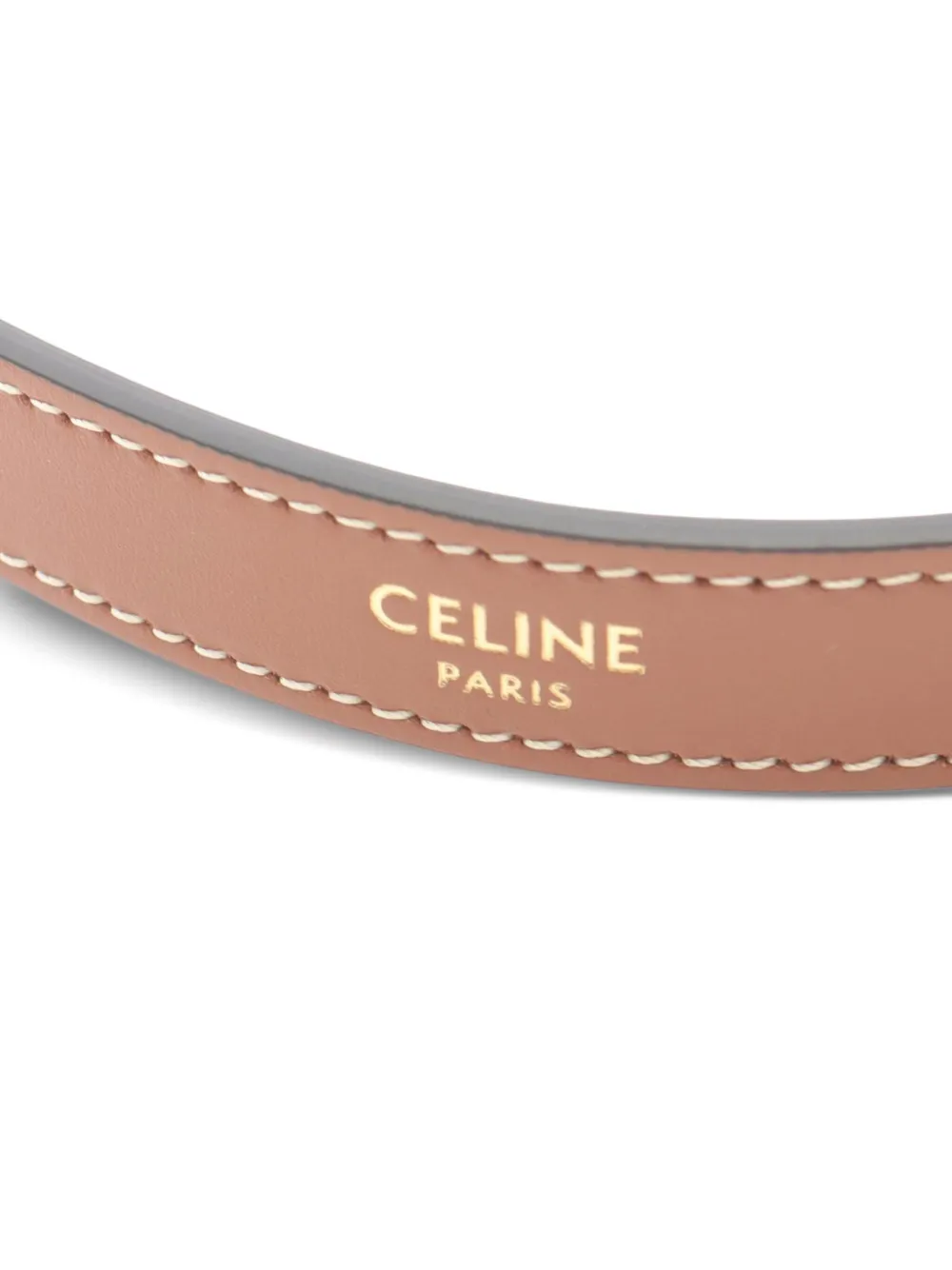 Celine Pre-Owned 2018-2025 kleine Cuir Triomphe Heloise Umhängetasche aus Shearling | Pre-owned & Archive | Image 2