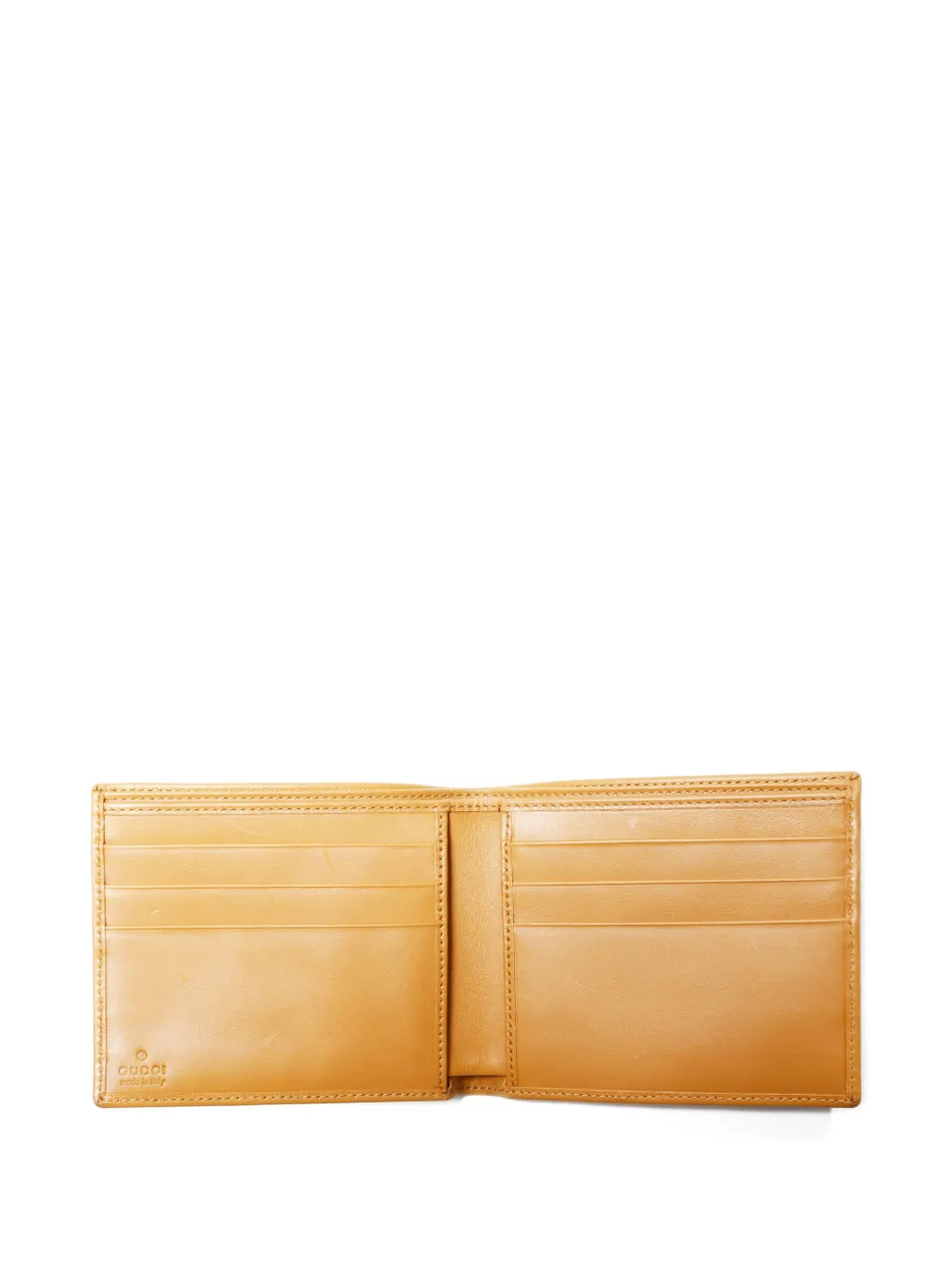 Pre-owned Gucci 2000s Gg-canvas Wallet In Neutral