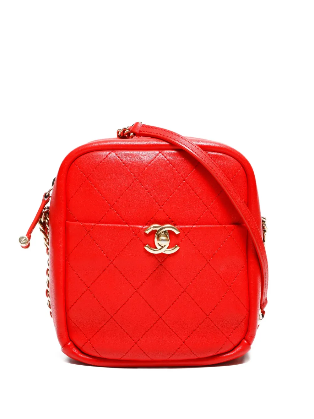 CHANEL Pre-Owned 2018-2019 Bicolore shoulder bag - Rosso