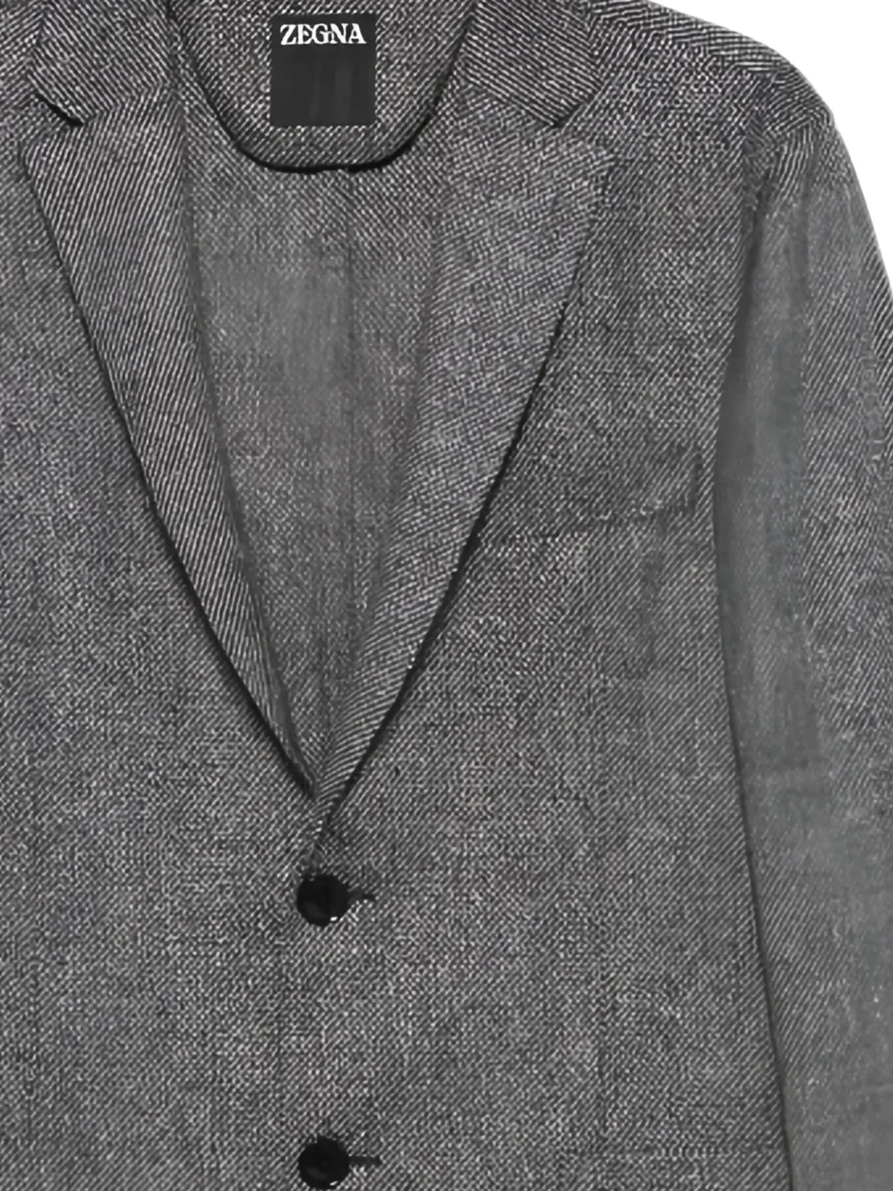 Zegna buttoned herringbone-pattern blazer | Suit & Dinner Jackets | Image 2