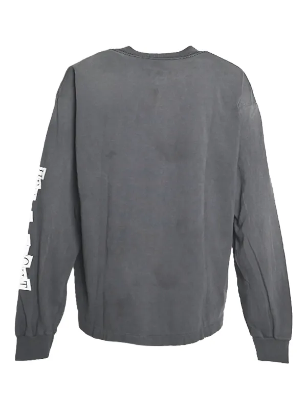 SAINT Mxxxxxx長袖カットソー グレー SAINT MXXXXXX long-sleeve Graphic Tee | Black | FARFETCH