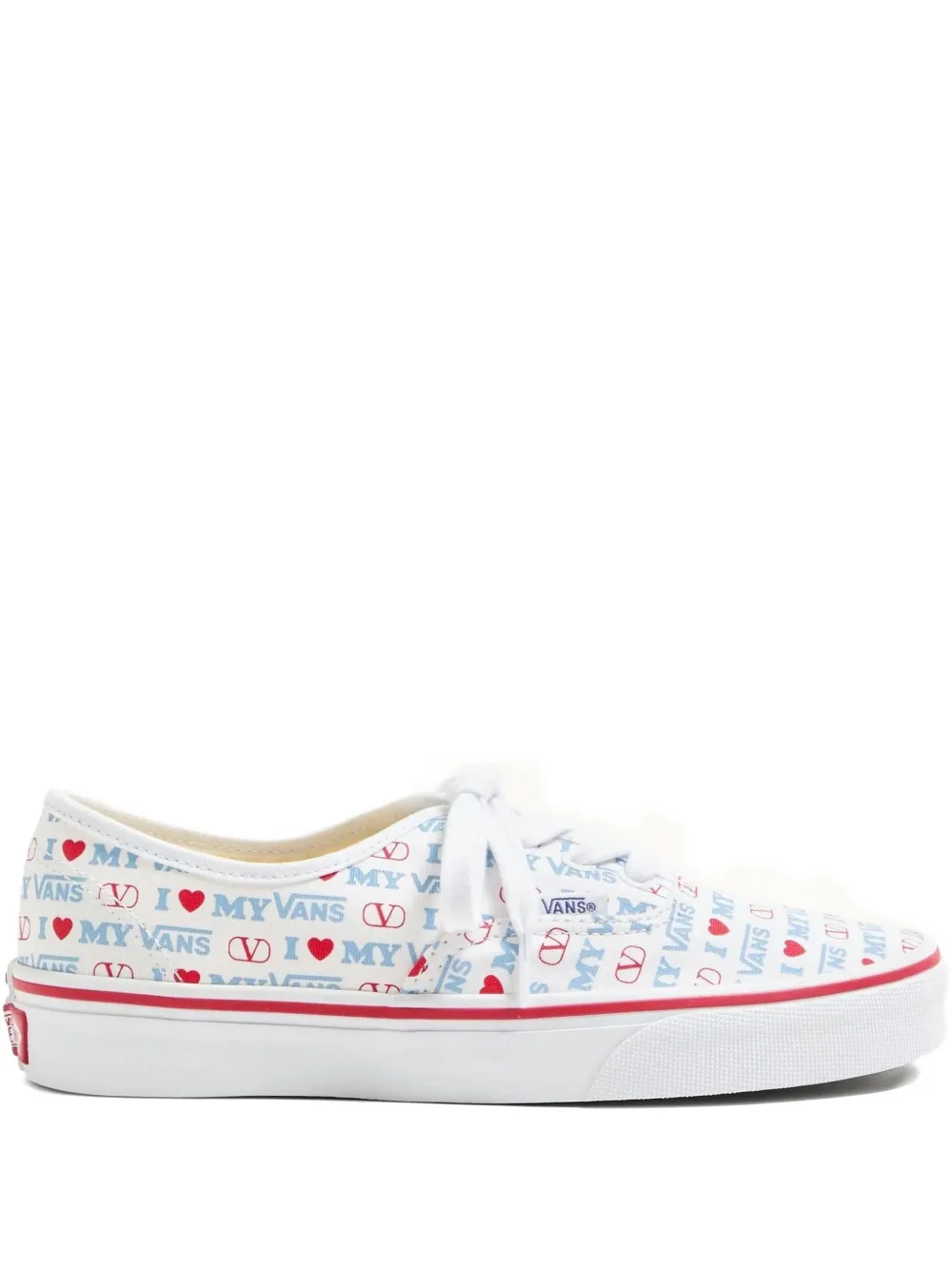 Vans x Valentino sneakers met logoprint Wit