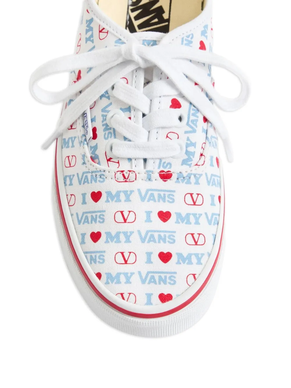 Vans x Valentino sneakers met logoprint Wit