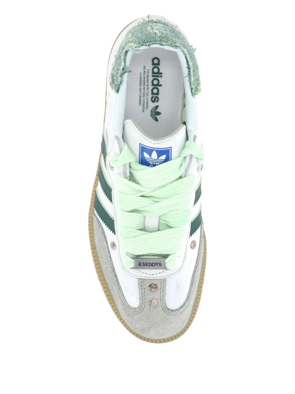 Seddy's Customised Adidas Samba Three-striped Sneakers In Multi