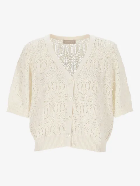 Hemisphere buttoned cardigan
