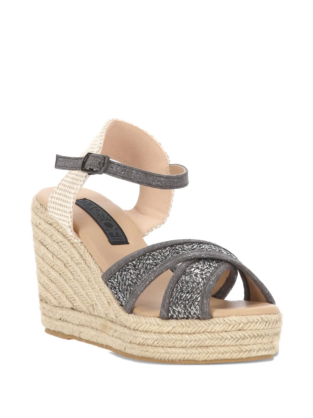 Colors Of California Sandalen met plateauzool Grijs