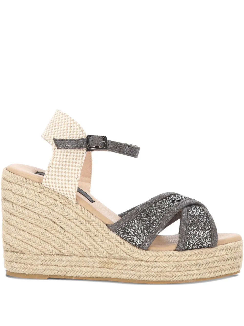 Colors Of California Sandalen met plateauzool Grijs
