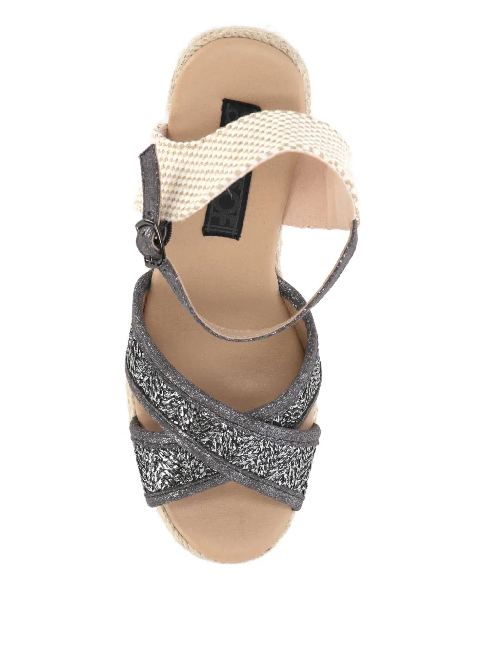 Colors Of California Sandalen met plateauzool Grijs