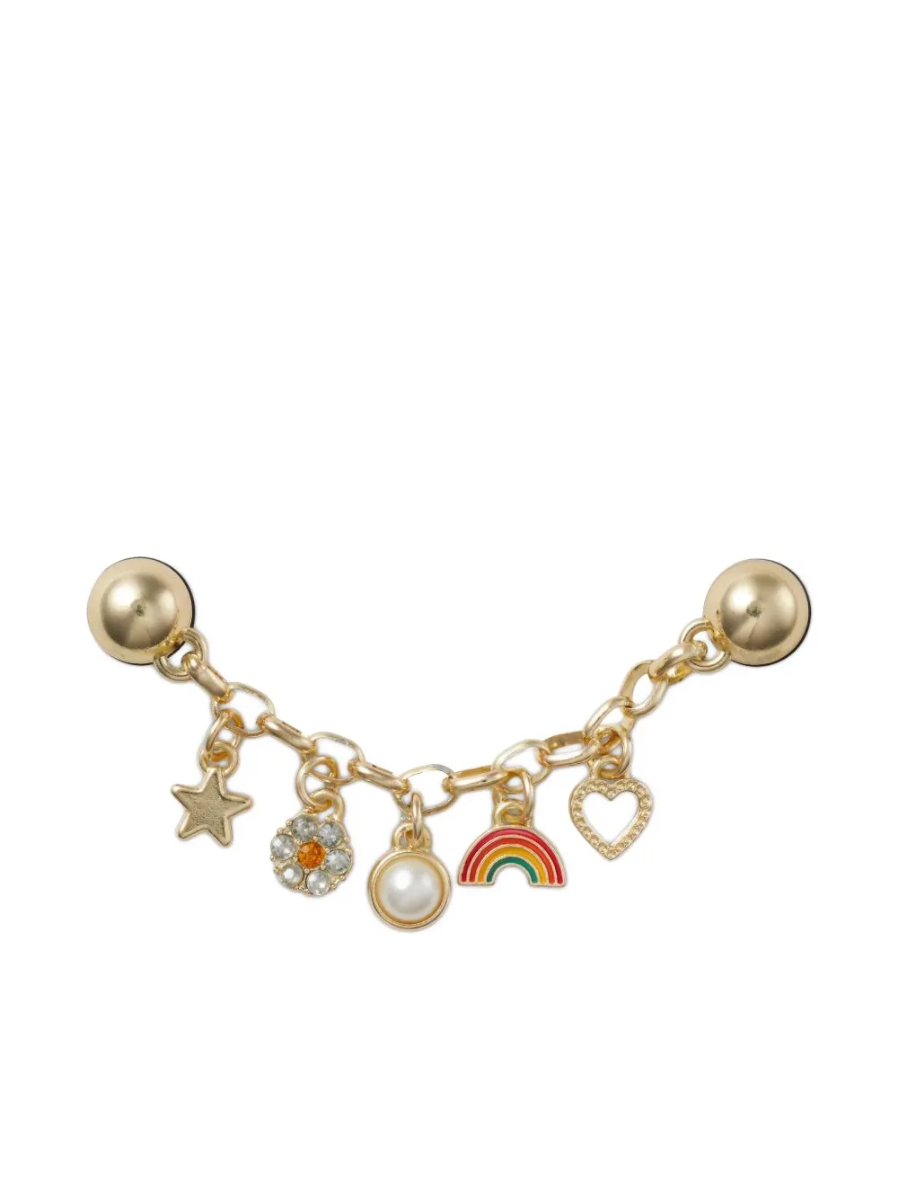 Crocs Kette mit Anhängern - Gold