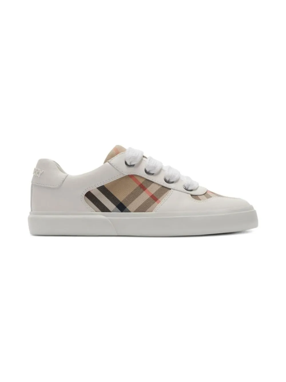 Burberry Kids Geruite sneakers Wit