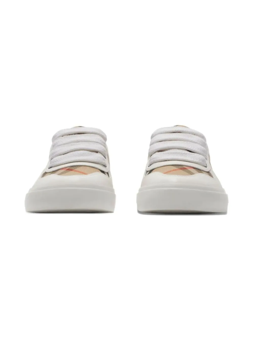 Burberry Kids Geruite sneakers Wit