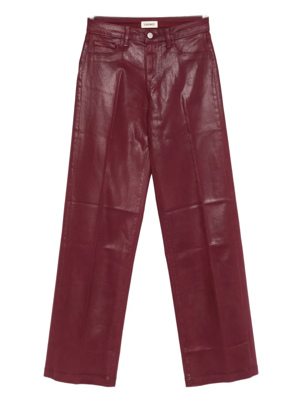 L'agence Cotton-blend Pants In Red