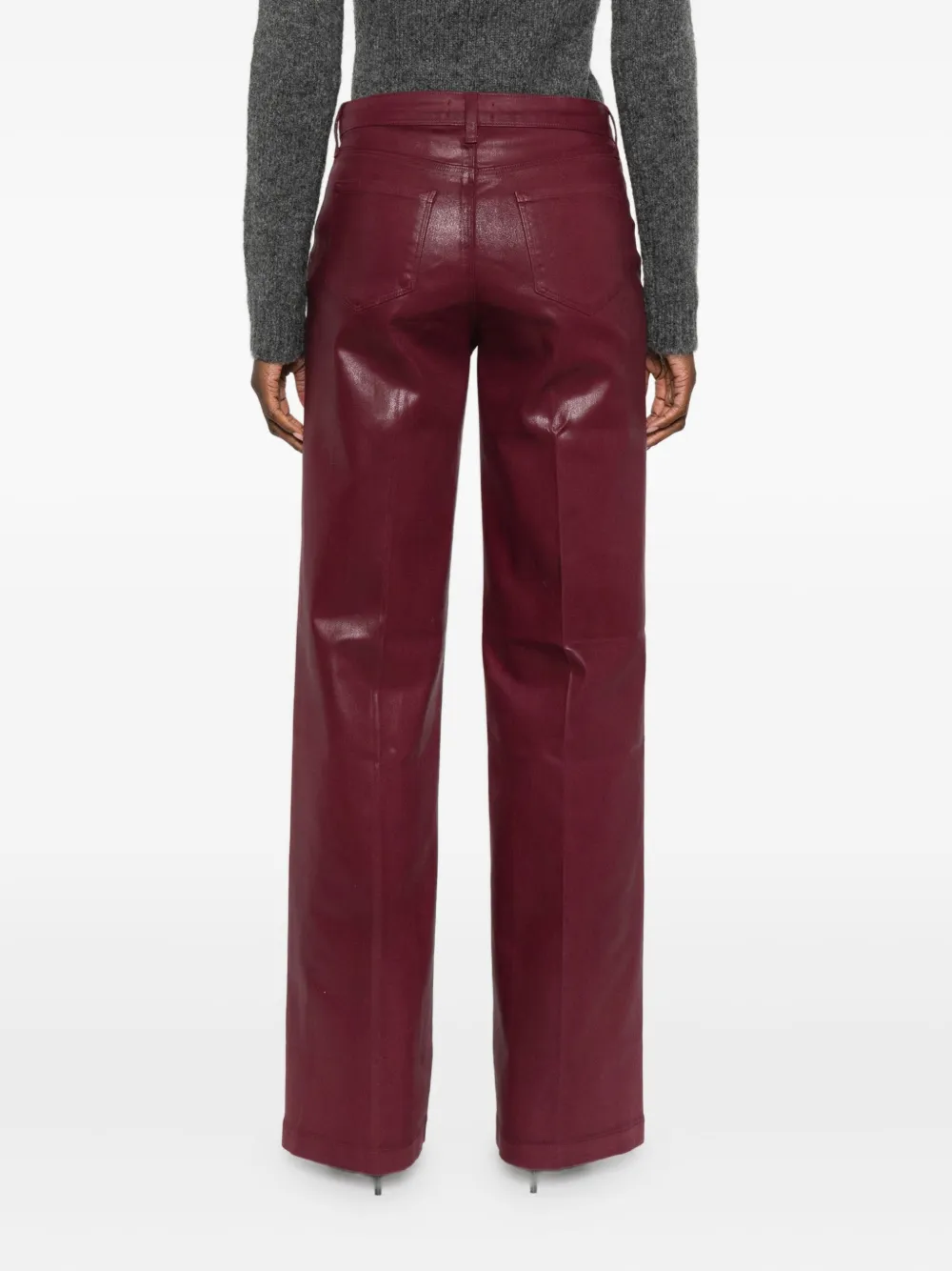 L'agence Cotton-blend Pants In Red