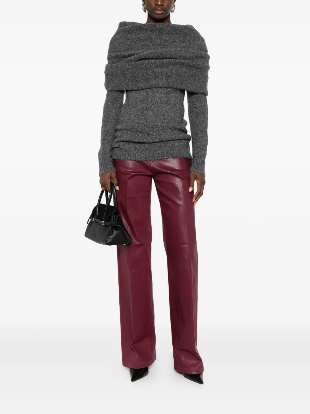 L'Agence cotton-blend pants - Rood