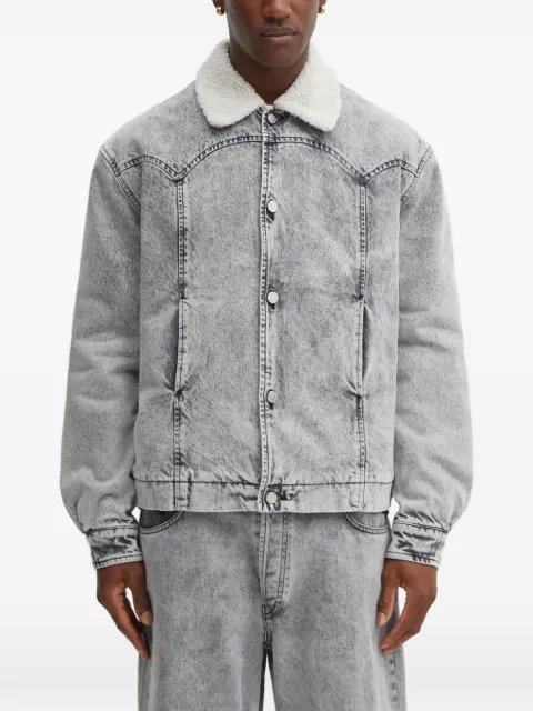 Aries sherpa-collar denim jacket