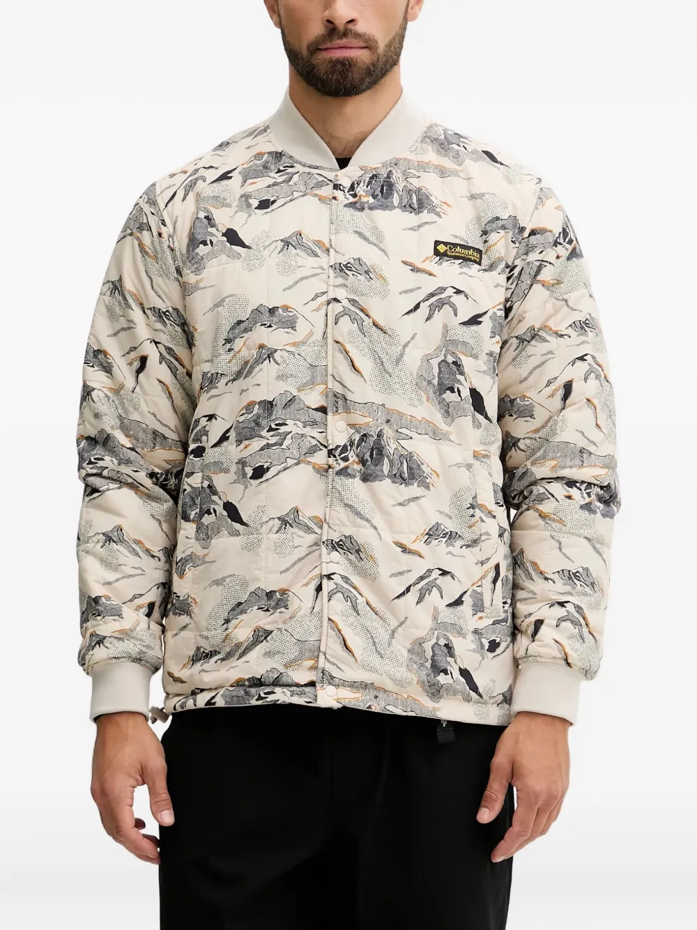 Columbia graphic-print long-sleeve jacket - ニュートラル Columbia graphic-print long-sleeve jacket - ニュートラル