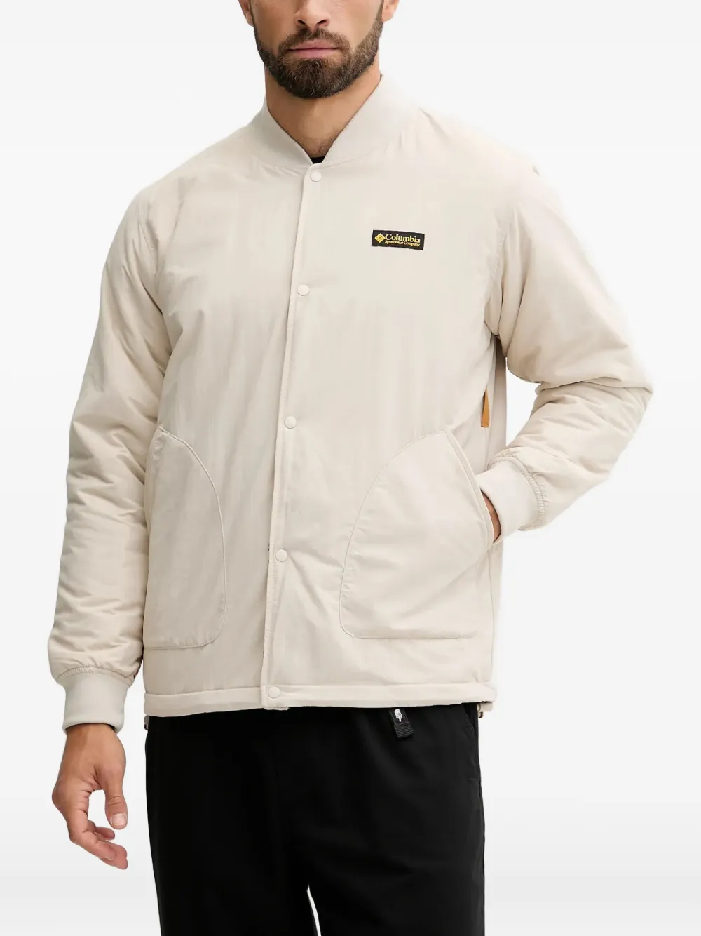 Columbia Jack met grafische print en lange mouwen Beige