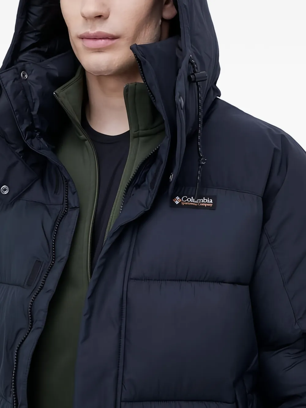 Columbia Donsjack met capuchon Blauw