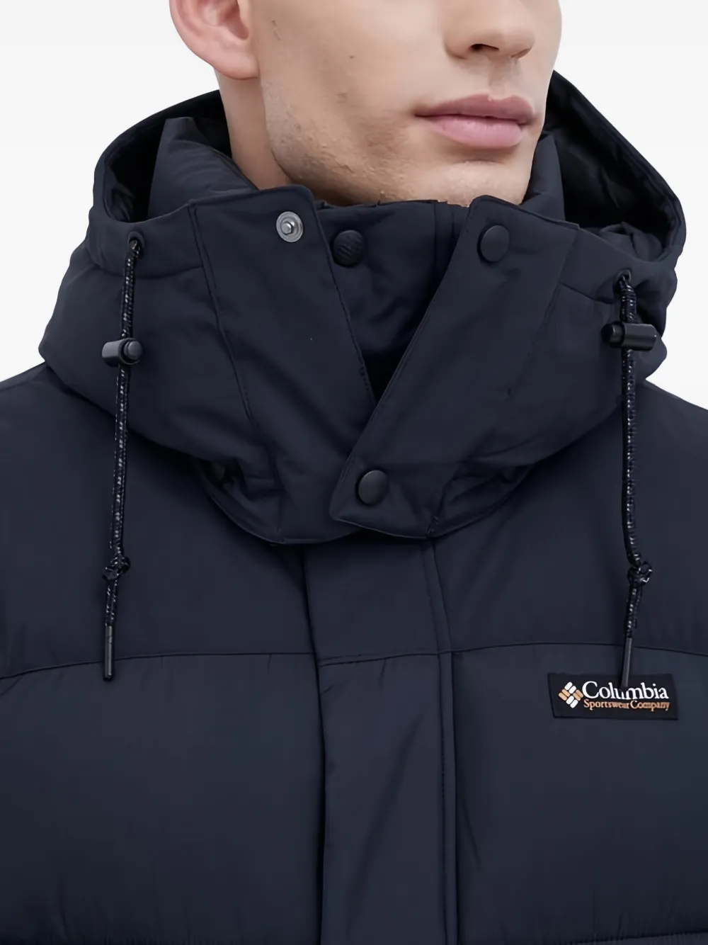 Columbia Donsjack met capuchon Blauw