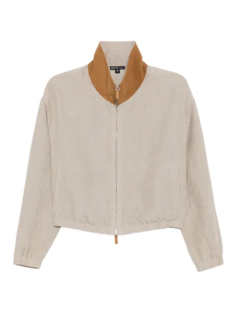 James Perse linen track jacket