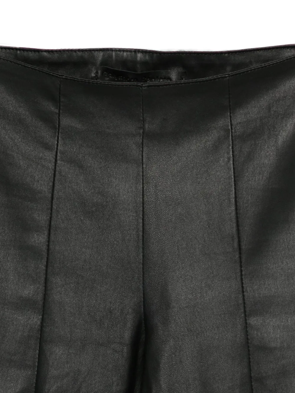 Salvatore Santoro Leather Trousers In Black