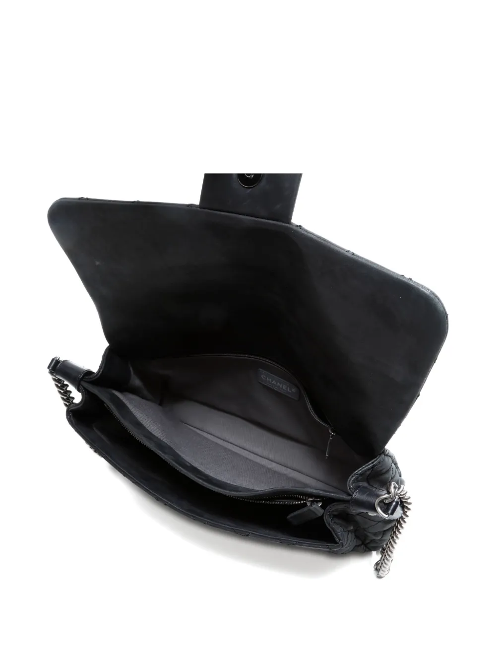 Pre-owned Chanel 2012-2013 Quilted Cc Mark Shoulderbag In Black