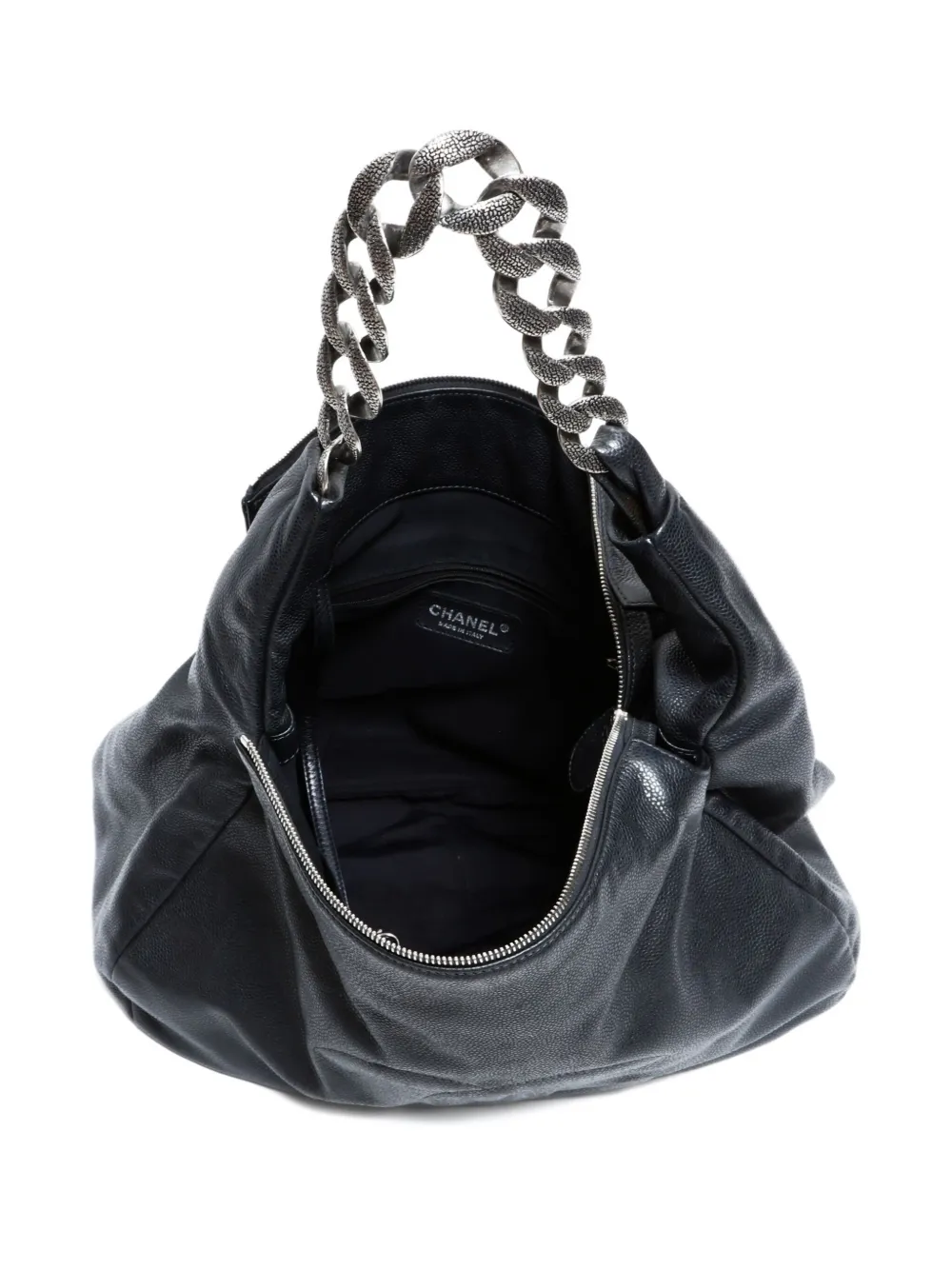 Pre-owned Chanel 2009-2010 Mark Chain Shoulder Bag In Black