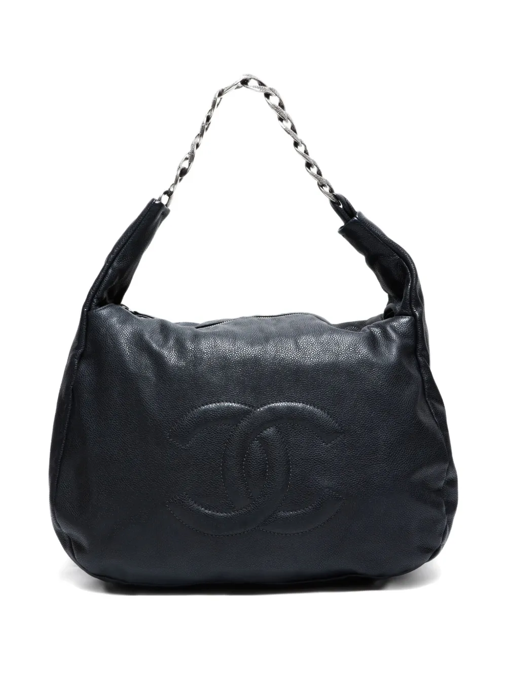 Pre-owned Chanel 2009-2010 Mark Chain Shoulder Bag In Black