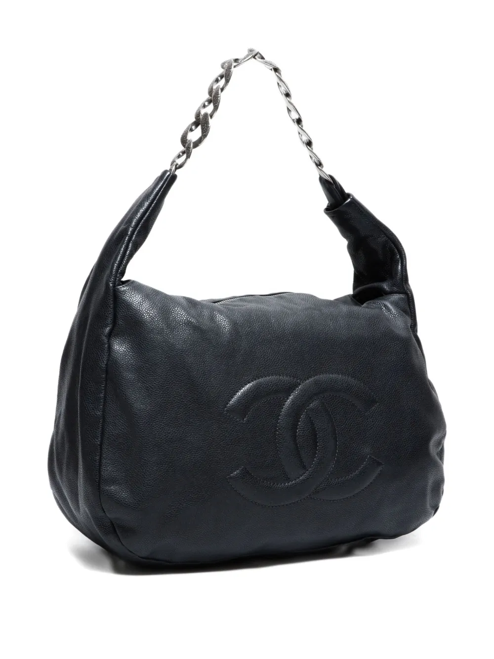 Pre-owned Chanel 2009-2010 Mark Chain Shoulder Bag In Black