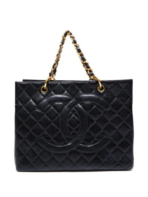 CHANEL Pre-Owned  1997-1999 quilted cc mark tote bag