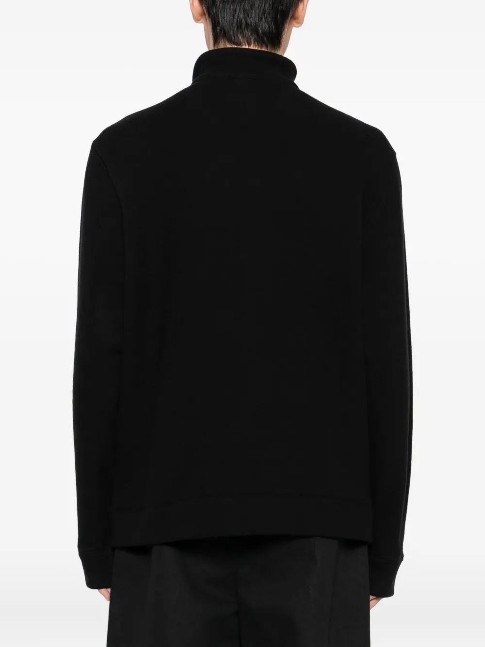 James Perse High-neck Sweatshirt In Black