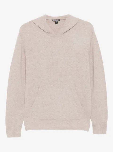 James Perse cashmere hooed pullover