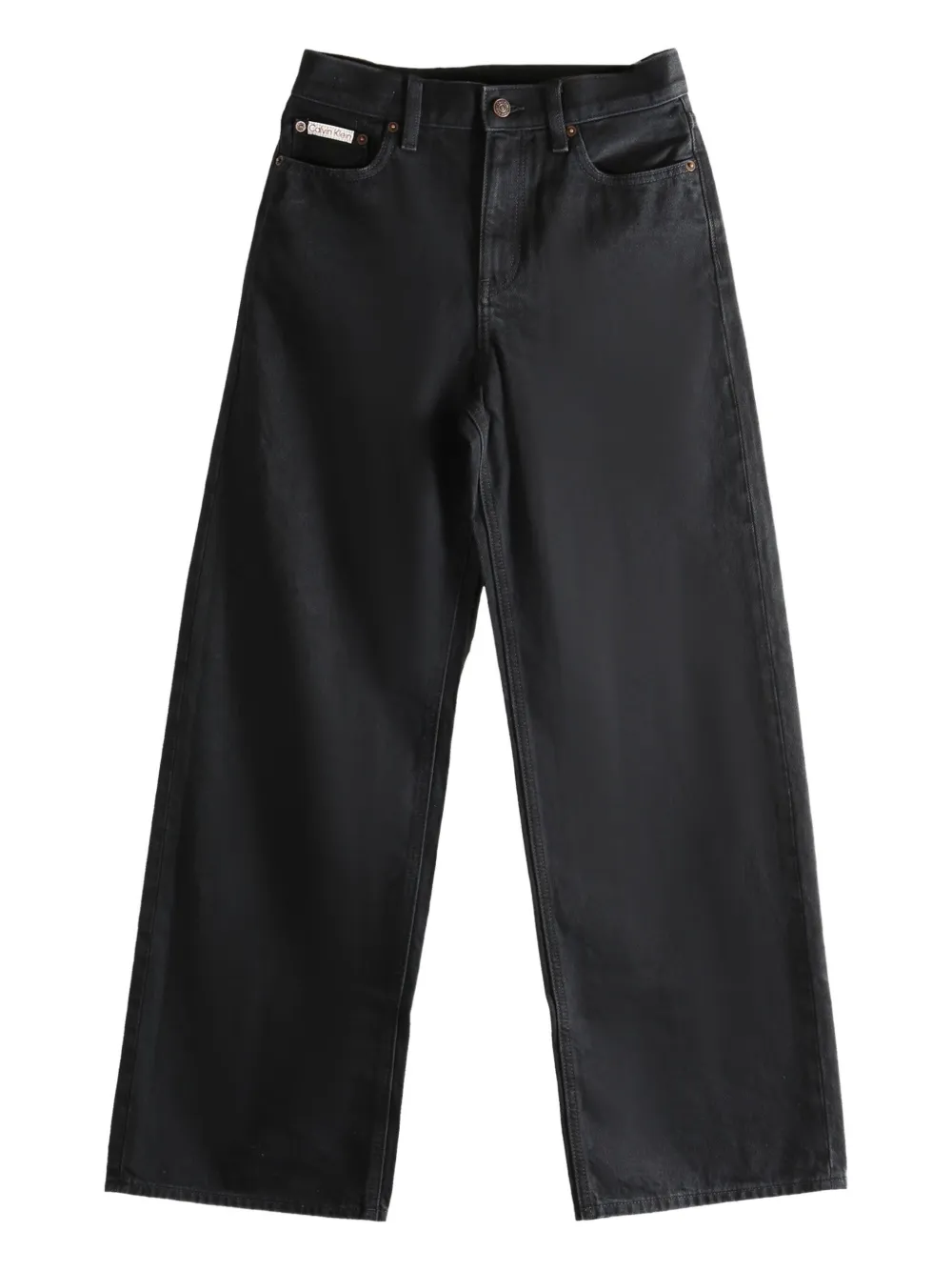 Calvin Klein Wide-leg Jeans In Black