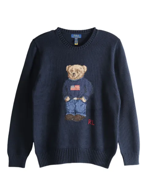 POLO RALPH LAUREN KIDS Polo Bear cashmere sweater