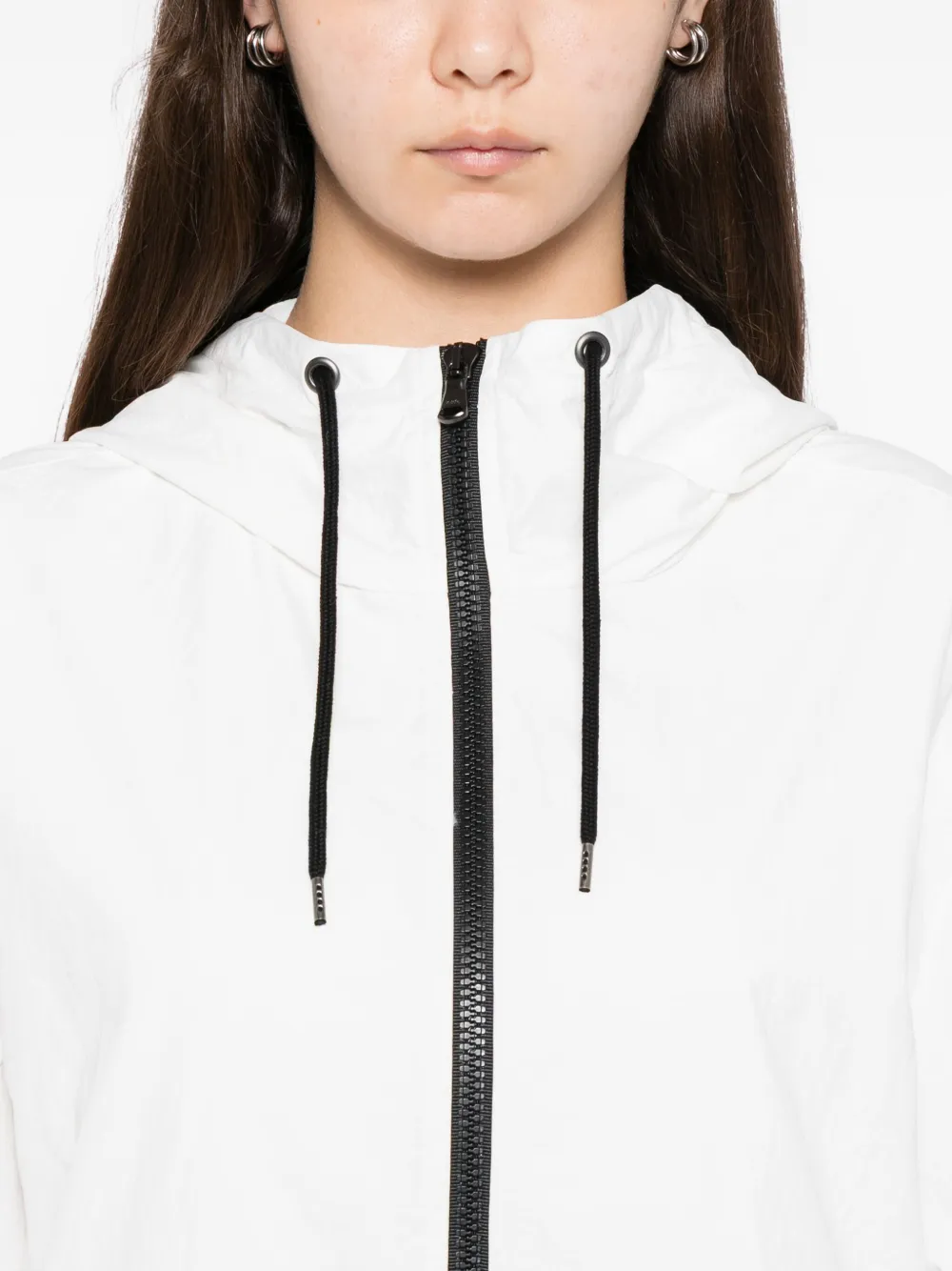James Perse Textured Hood Jacket In Multi