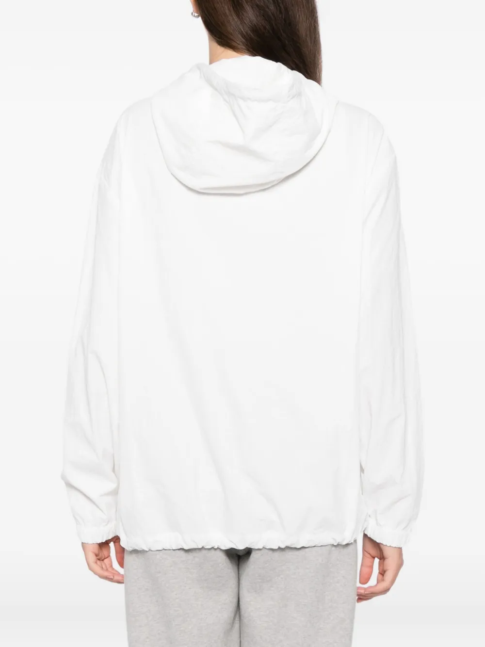James Perse Textured Hood Jacket In Multi