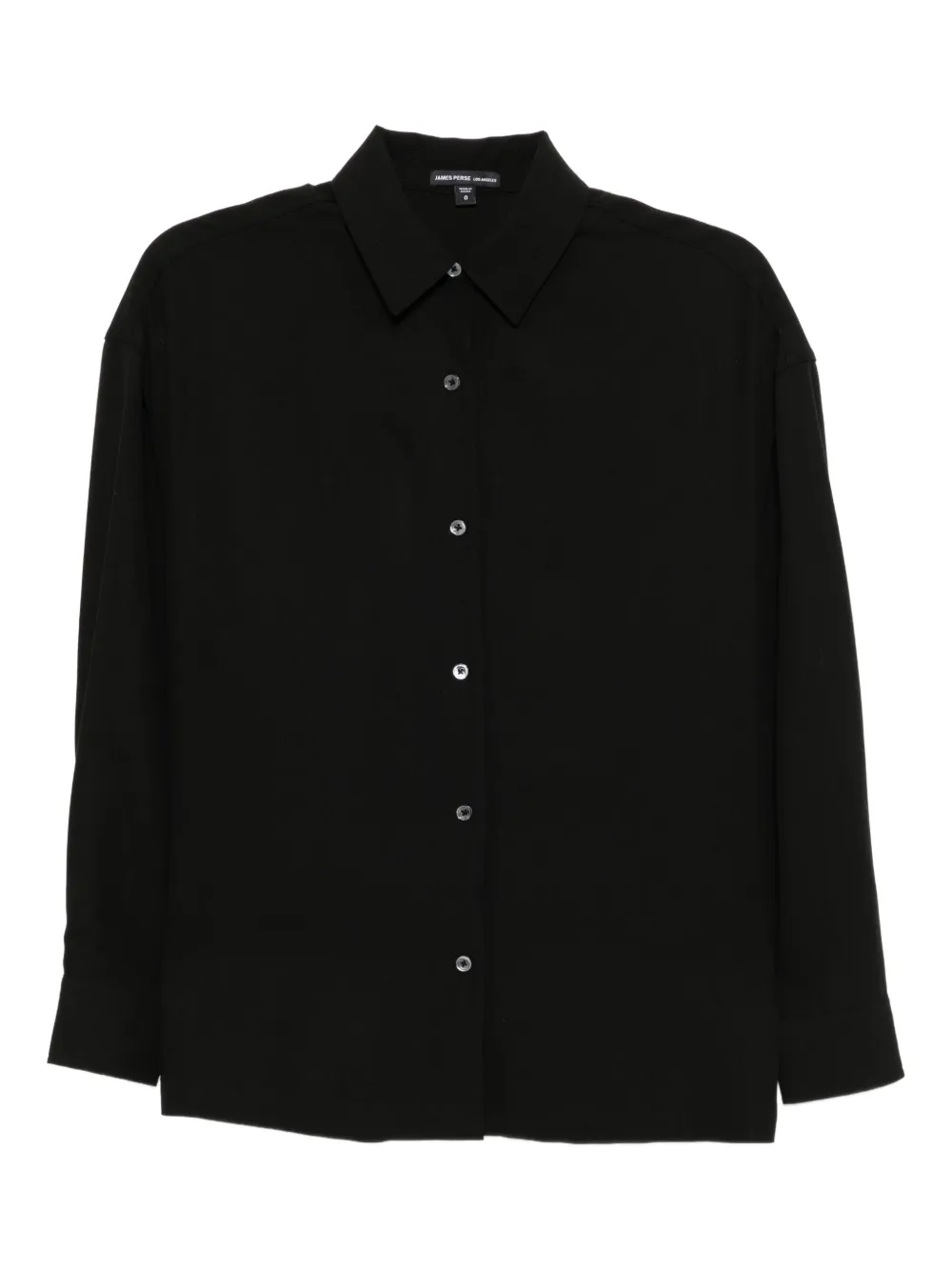 James Perse Button-up Blouse In Black