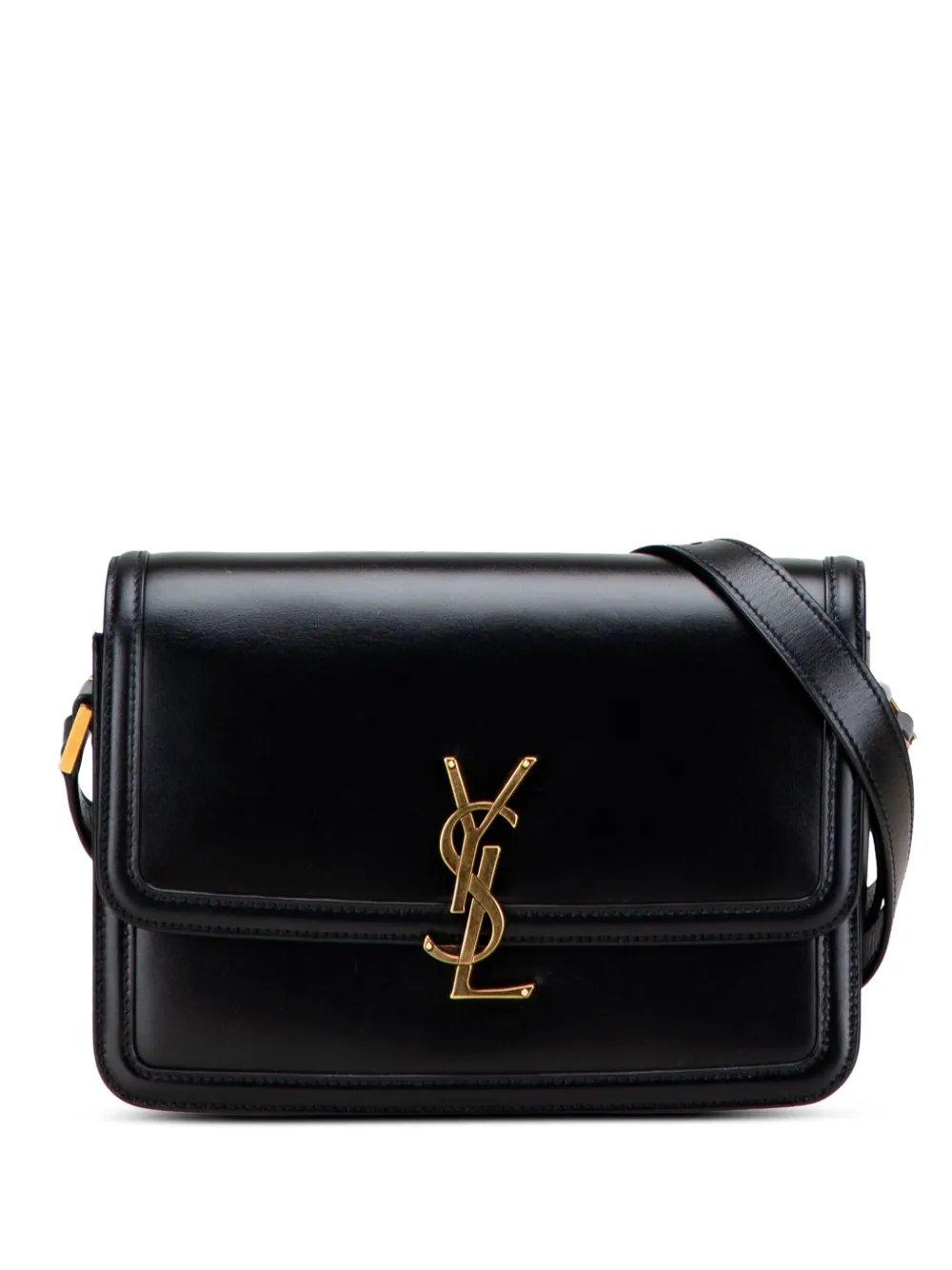 Saint Laurent Pre-Owned Solferino axelremsväska In Box axelremsväska i kalvskinn från 2022 | svart | Image 1