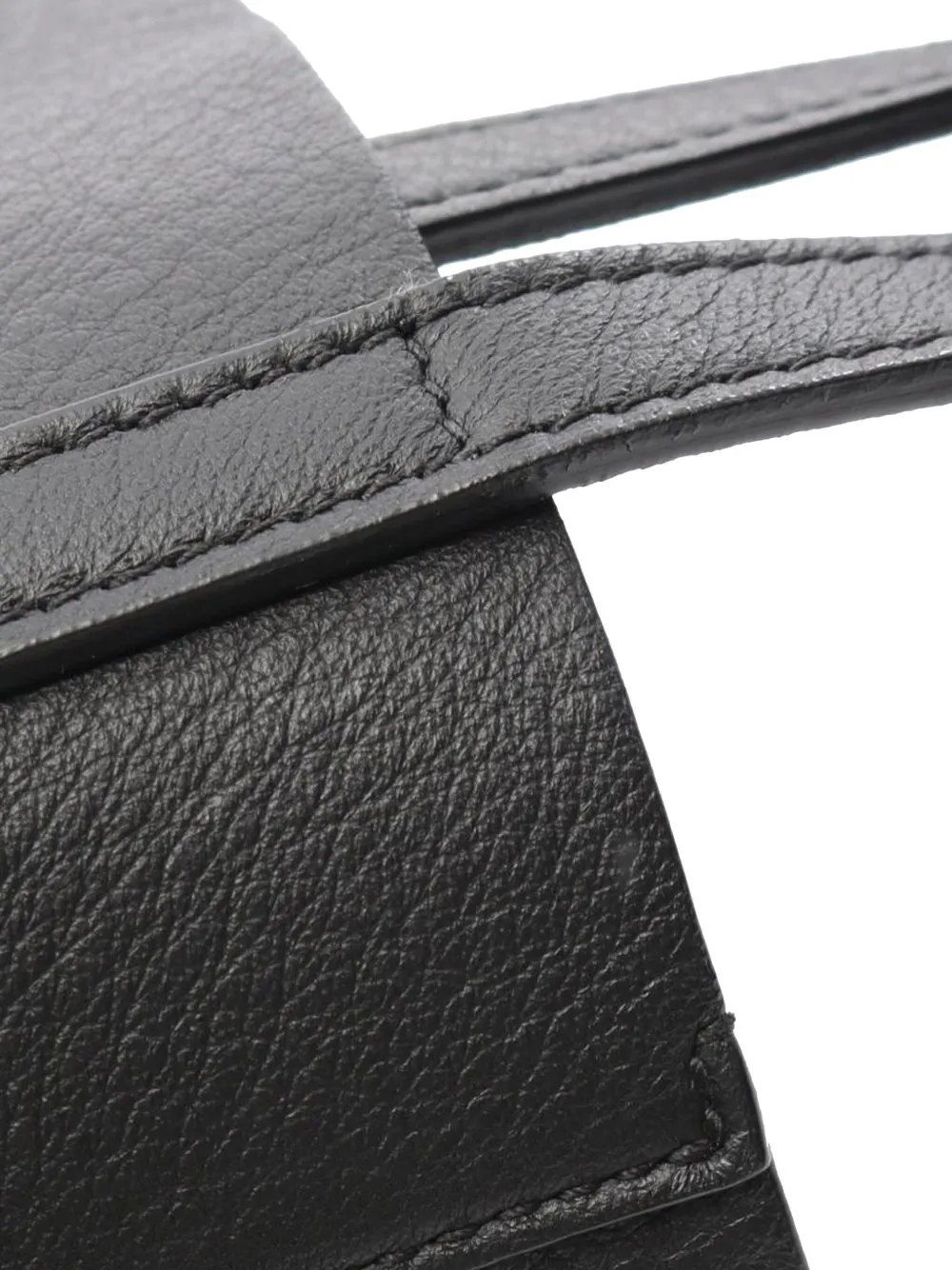 Pre-owned Balenciaga 2018-2025 Leather Everyday Tote Xxs Satchel In Black