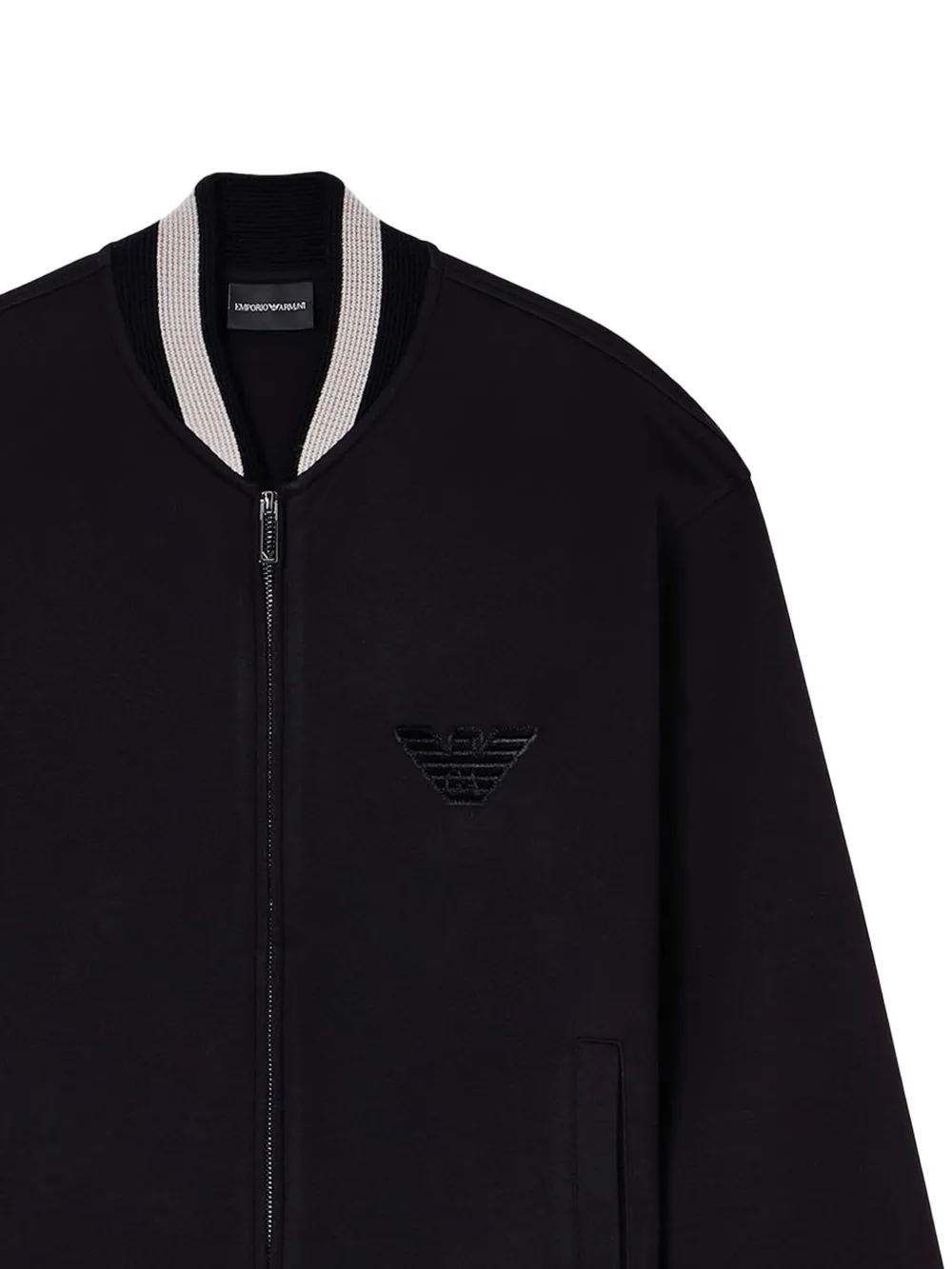 Emporio Armani Eagle-patch zip-up bomber jacket | Bomber Jackets | Image 2